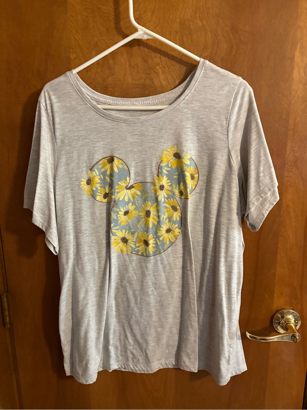 Disney Light Gray mickey mouse graphic top